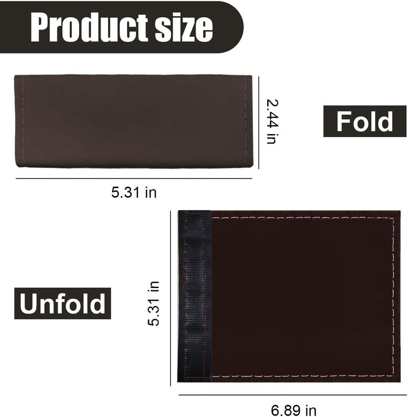 LHDOS 2PCS Car Grab Handle Cover, Anti-Scratch Auto Inner Front Rear Door Pull Handle Cover, PU Leather Door Grip Gloves Protector Auto Interior Decoration Accessories for Car, Truck, SUV (Coffee) - Image 2
